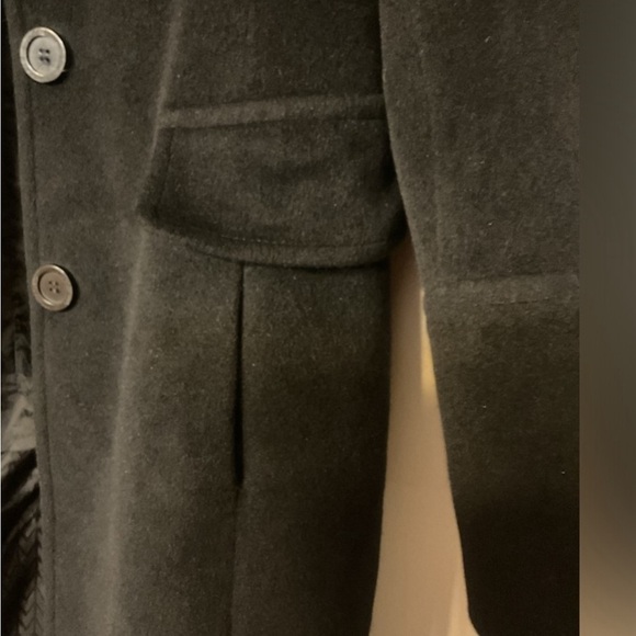 Black Wool Coat - Picture 5 of 7